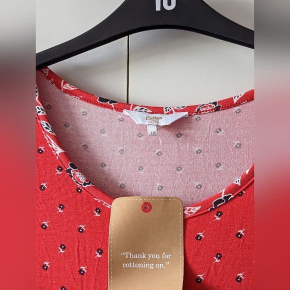 Red Cotton Traders Boho/Bohemian Dress Size 16 - Picture 10 of 15